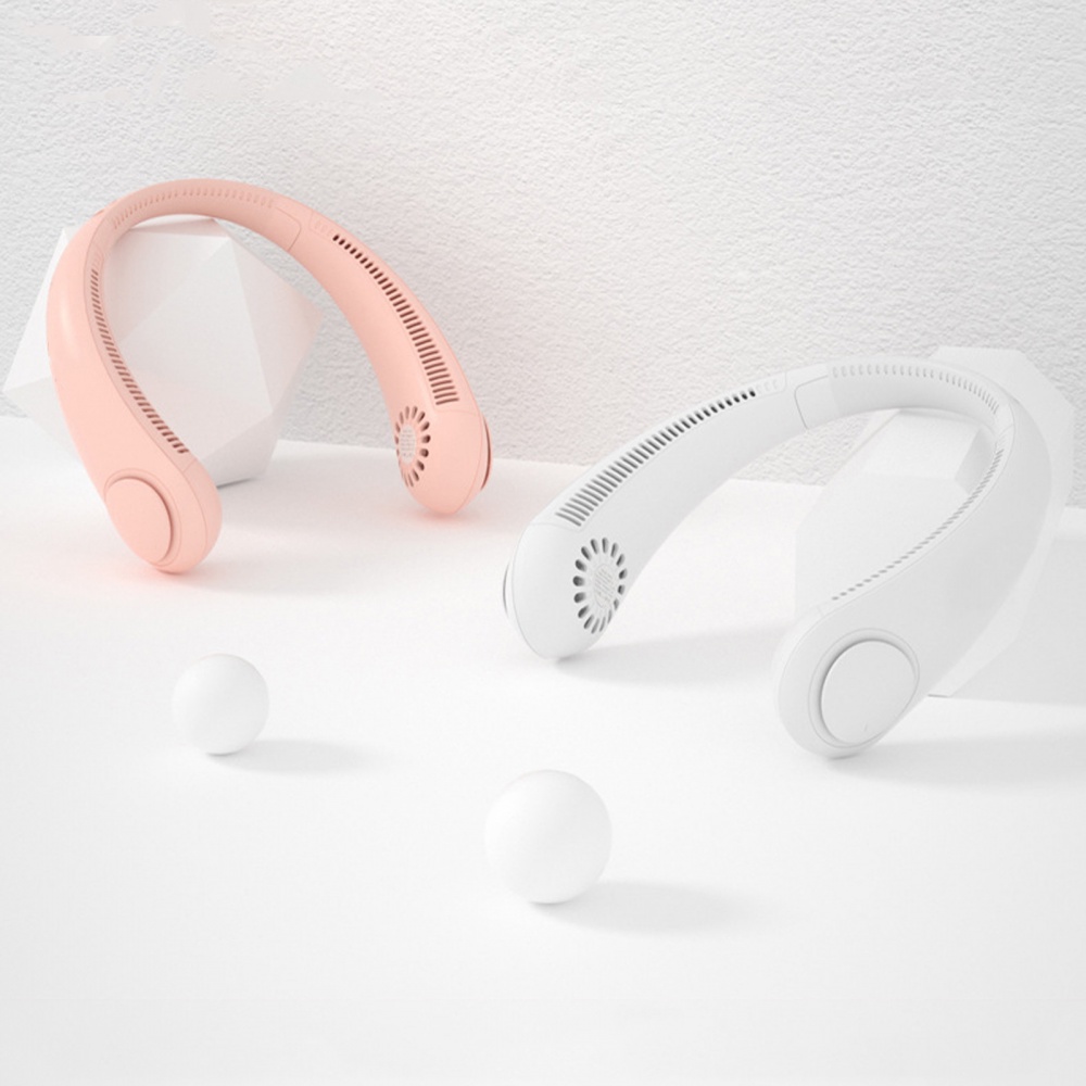 Quạt Làm Mát Mini Đeo Cổ Chạy Pin 2400mAh Mang Đi Tiện Dụng