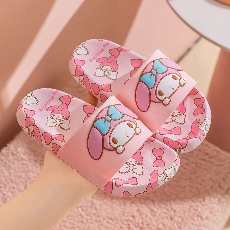 Dép MICHLEY đế mềm chống trượt họa tiết Sanrio hoạt hình dễ thương dành cho trẻ em