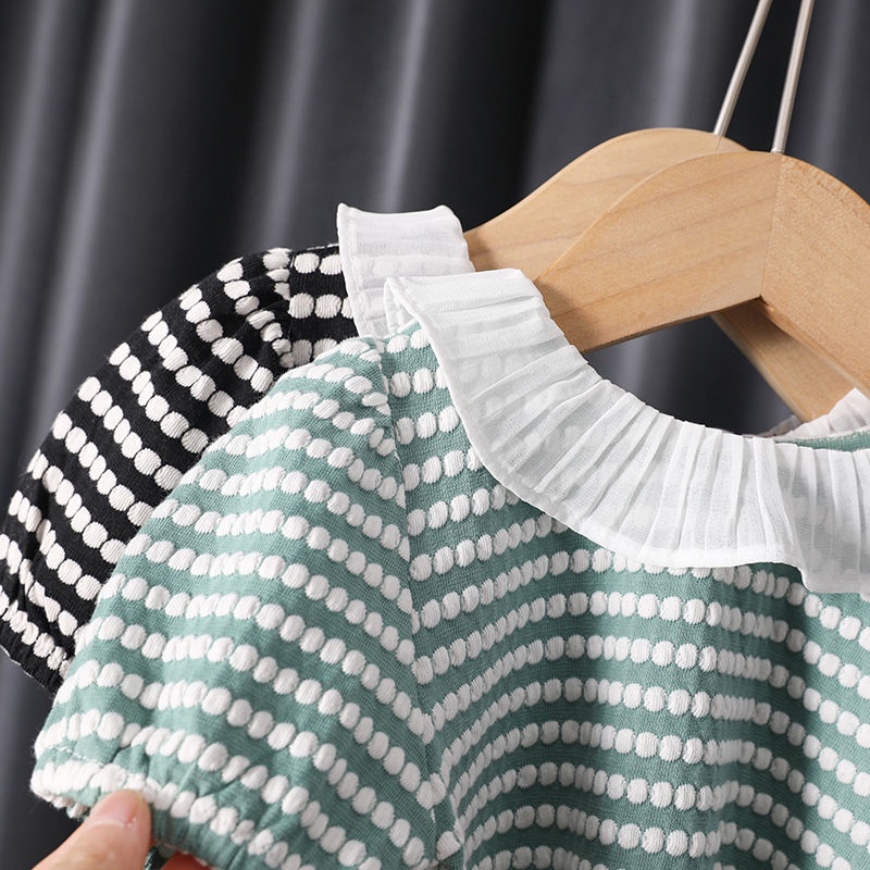 Áo Thun Cotton Tay Ngắn Phong Cách Thời Trang Mới 2022 Cho Bé Gái H5
