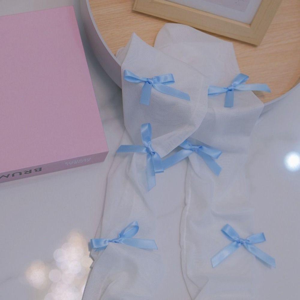 Vớ Múa Ba Lê Y2K Mềm Trong Suốt Thoáng Khí Đính Nơ Phong Cách Harajuku Ngọt Ngào Chống Mài Mòn Thời Trang Mùa Hè Cho Nữ