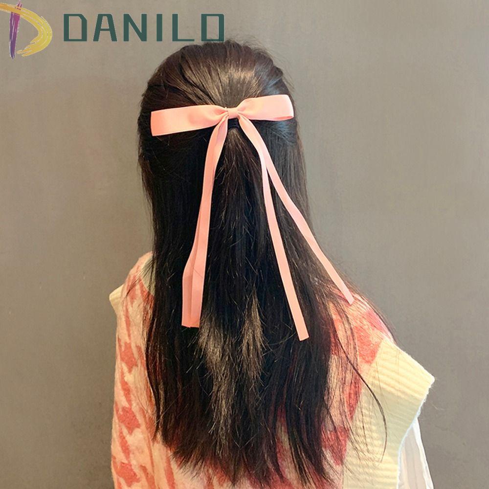 Kẹp Tóc Nơ Tua Rua Dài Phong Cách Hàn Quốc Dễ Thương Dành Cho Bạn Gái