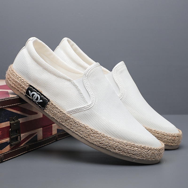 Slip on - Giày lười vải nam thương hiệu Baoda - Chất liệu vải lưới thoáng khí đế cao su mềm êm chống trơn - Mã SP 23053