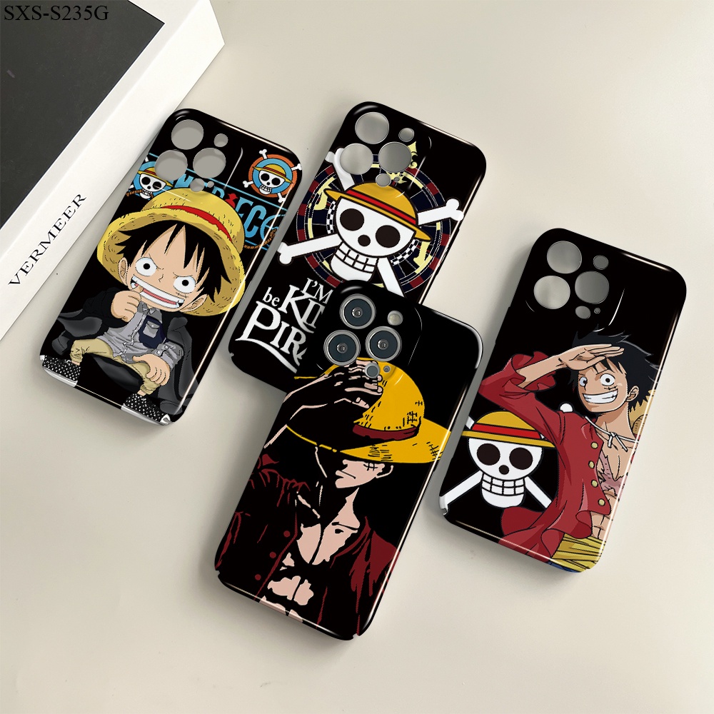 Samsung Galaxy S23 S22 S21 S20 Plus Ultra FE S21+ S22+ S23+ 5G Cho Ốp lưng điện thoại In Hình Hard Cartoon Straw Hat Boy Design