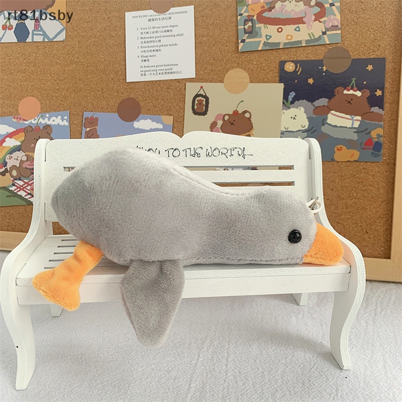 1 Móc Khóa Vịt Nhồi Bông Nằm Ngủ Dễ Thương