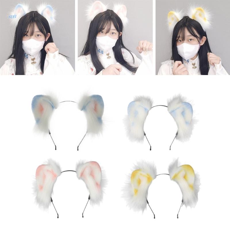 Băng Đô Cài Tóc Hình Tai Mèo Dùng Hóa Trang Nhân Vật Hoạt Hình