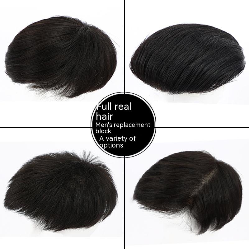 Khối Thay Thế Cho Đầu Nam Giới Bằng Vải Dệt Tay Ngắn