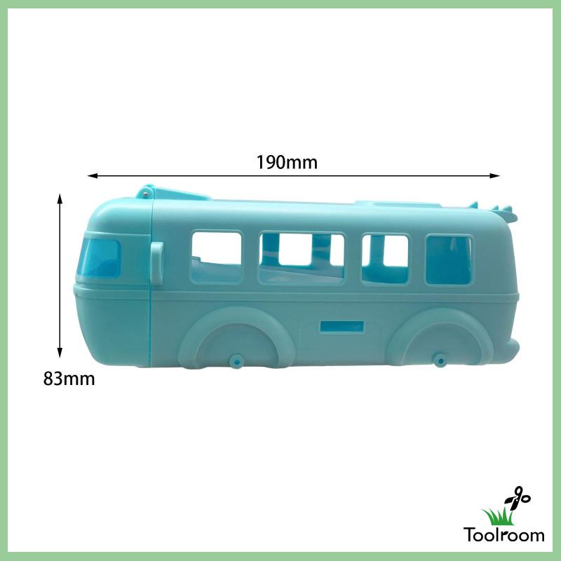 Bình Nước Hình Xe Buýt Kèm Ống Hút Và Dây Đeo Dung Tích 500ml Cho Bé