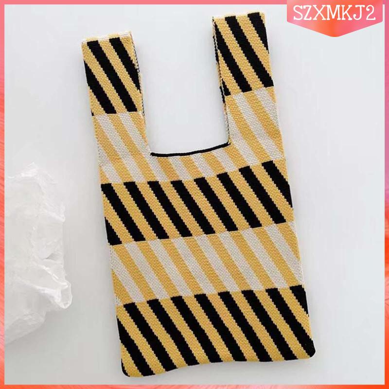 [szxmkj2] Túi Tote Kẻ Sọc Trọng Lượng Nhẹ 20cmx35cm Dành Cho Nữ Đi Nghỉ Mát Mùa Hè