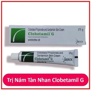 Tuýp nám Clobetamil G ngừa nám tàn nhang 25g