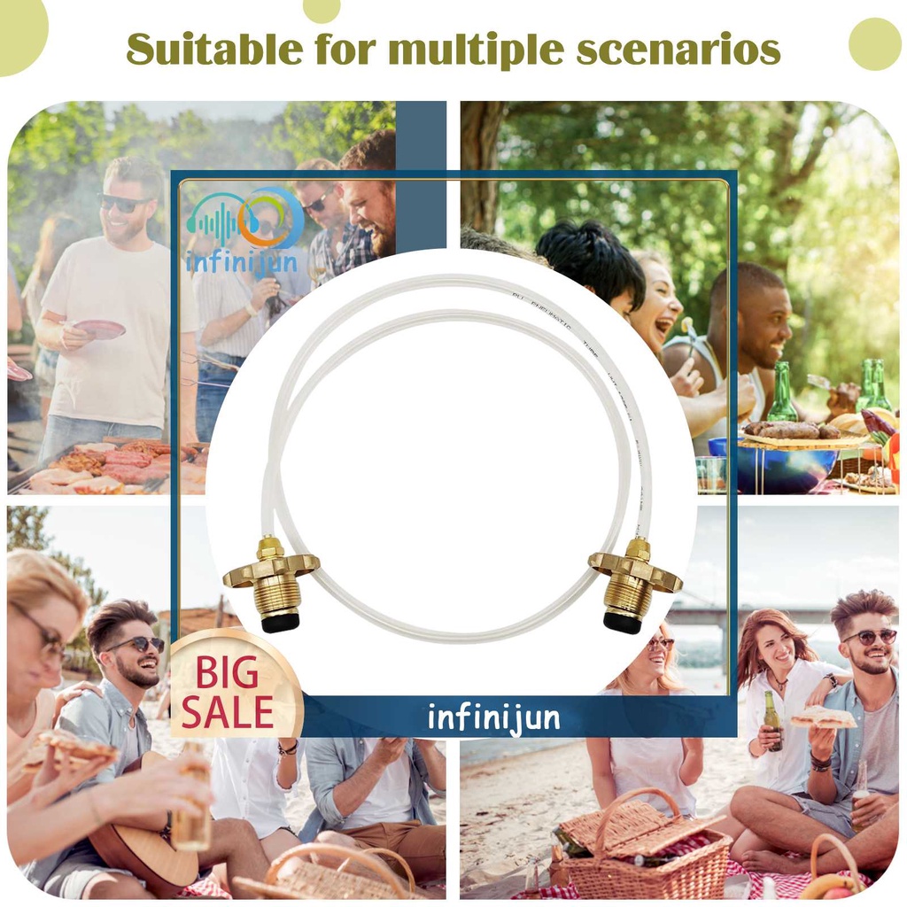 Ống Nối Khí Gas Trong Suốt Bằng PU Tiện Dụng Cho Bếp Ga