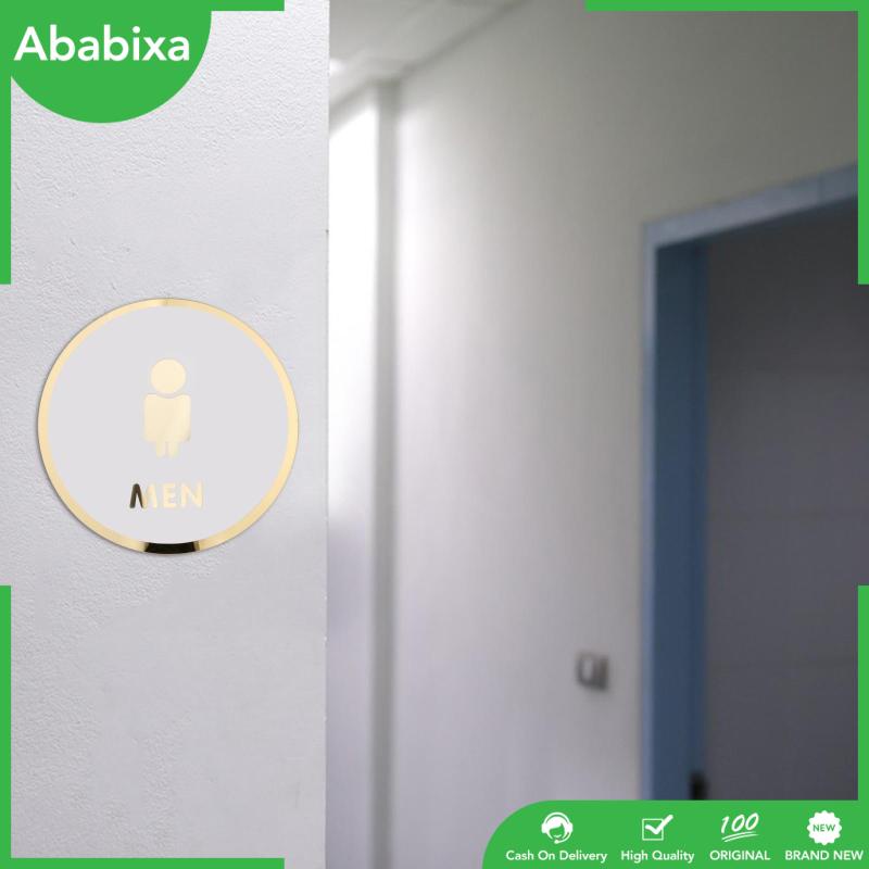 Nhãn Dán Nhà Tắm / Văn Phòng Bằng Acrylic Hình Biển Hiệu 3D Unisex