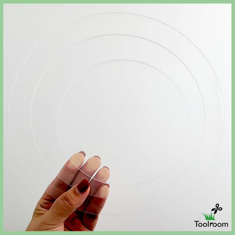 Đĩa Tròn Bằng Acrylic Dùng Nướng Bánh Tráng Miệng Tái Sử Dụng Tiện Lợi