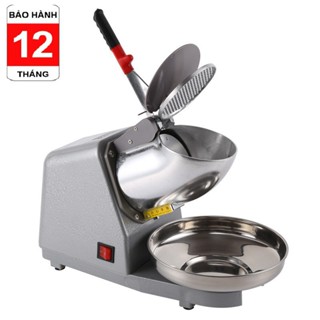 Máy Xay Đá Bào Mini 2 Lưỡi 2 Nắp Nhôm, Máy Bào Đá Tuyết Chạy Êm Công Suất Lớn, Máy Làm Đá Bào Xay Nhanh Nhuyễn Mịn