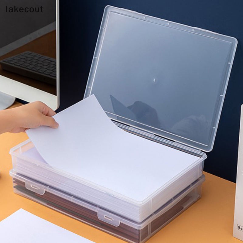 Hộp Trong Suốt Đựng Tài Liệu Khổ A4 Để Bàn Tiện Dụng