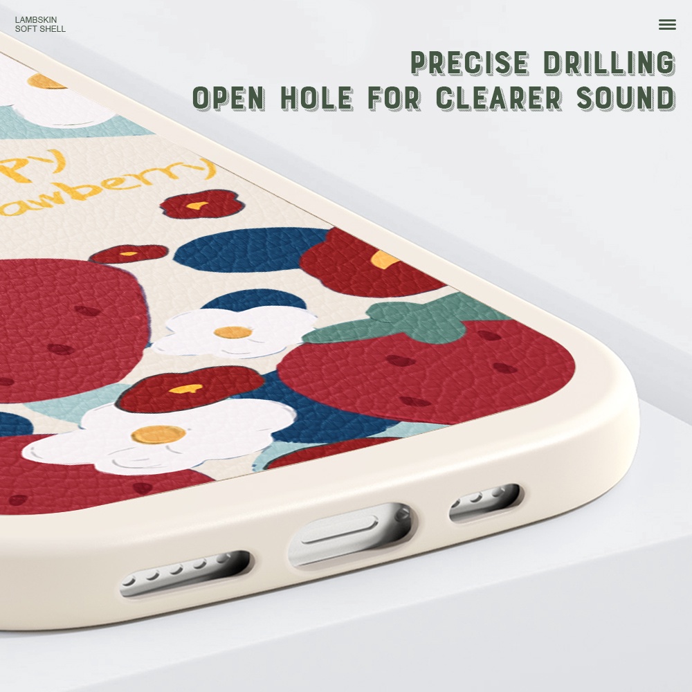 Samsung Galaxy S22 S21 S20 FE Plus Ultra S22+ S21+ S20+ 5G Cho Ốp lưng điện thoại In Hình Flower Strawberry