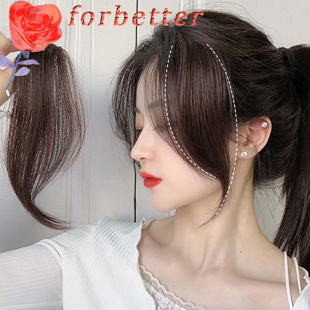 Bộ Tóc Giả Bằng Sợi Tổng Hợp Hai Mặt Màu Đen / Nâu Tự Nhiên