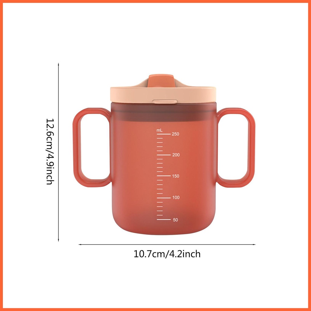 Cốc Uống Nước Bằng Silicone Có Tay Cầm Và Ống Hút Cho Bé
