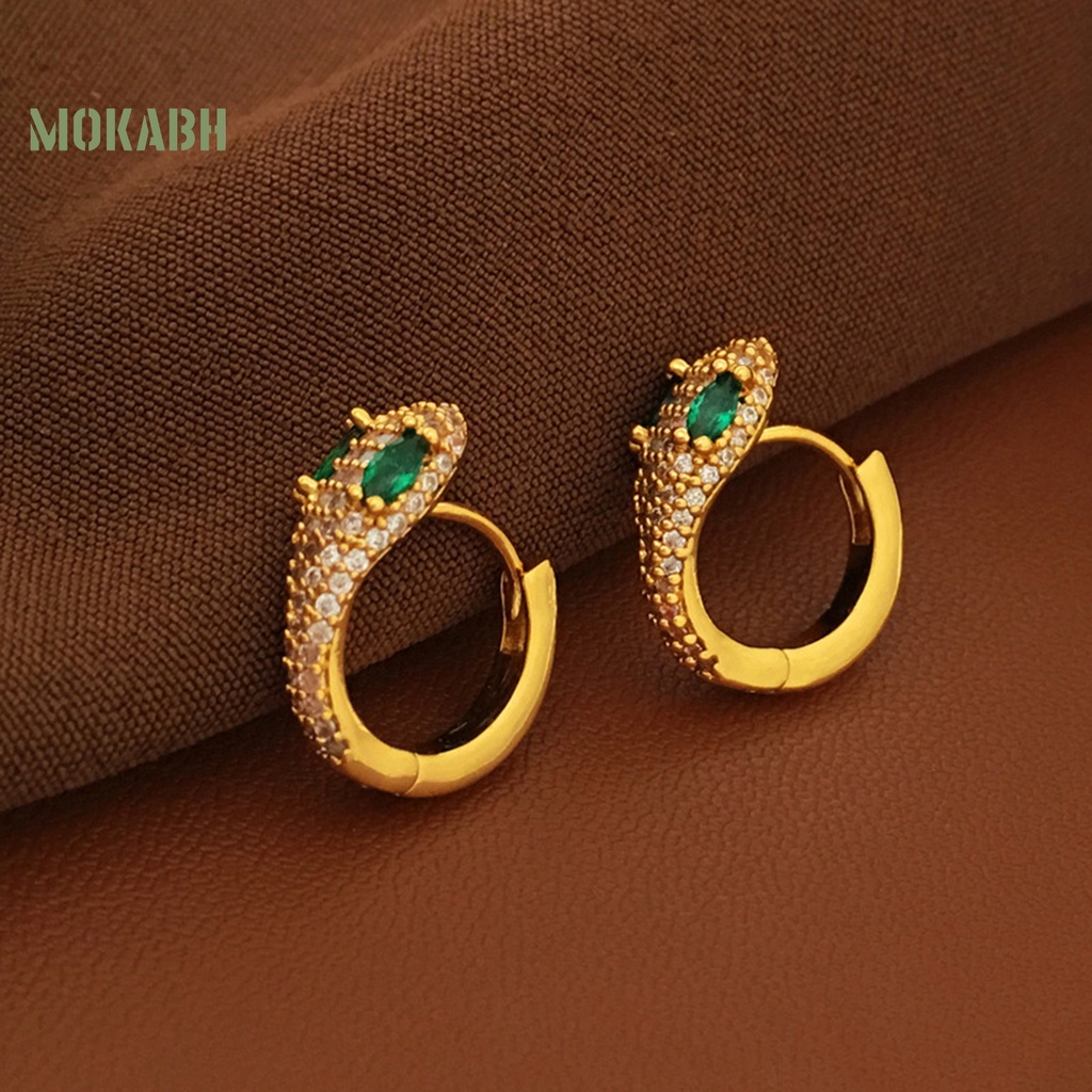 1 Đôi Bông Tai Kim Loại Lấp Lánh Chống Oxy Hóa Chống Gỉ Màu Sắc Đơn Giản Dành Cho Nữ