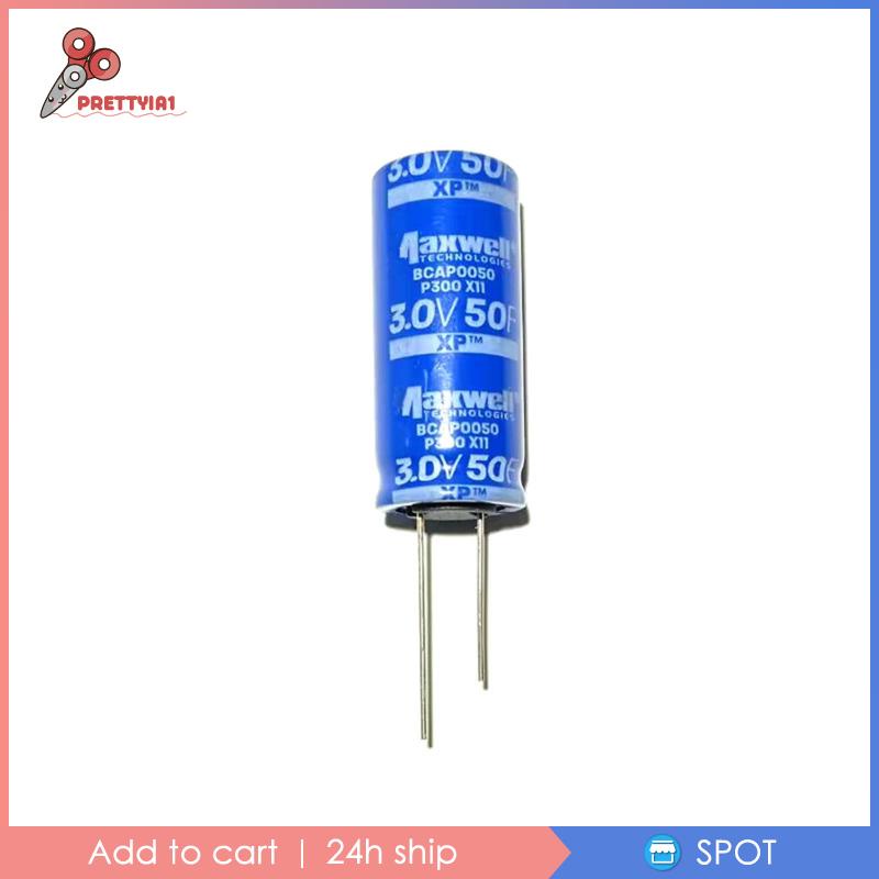 [Prettyia1] Tụ Điện Siêu Farad Condenser 3V 50F Di Động Cho Dự Án Điện Công Nghiệp Tự Làm