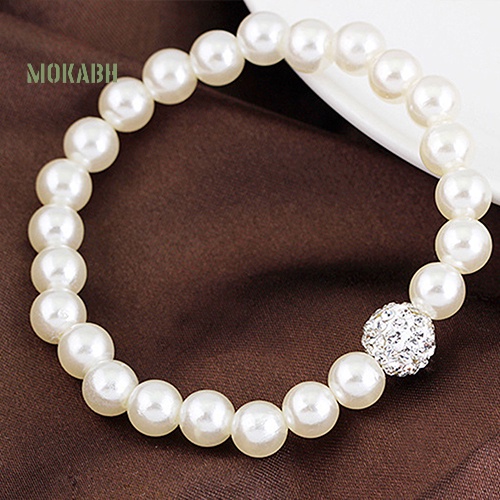 Bộ Trang Sức Vòng cổ / Vòng Tay / Bông Tai Đính Ngọc Trai Nhân Tạo Thời Trang Cho Nữ