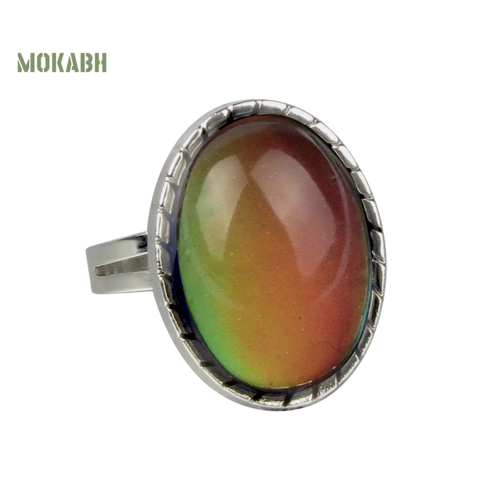 Nhẫn Đính Đá Quý Giả Thay Đổi Màu Theo Tâm Trạng Thời Trang Cho Nữ