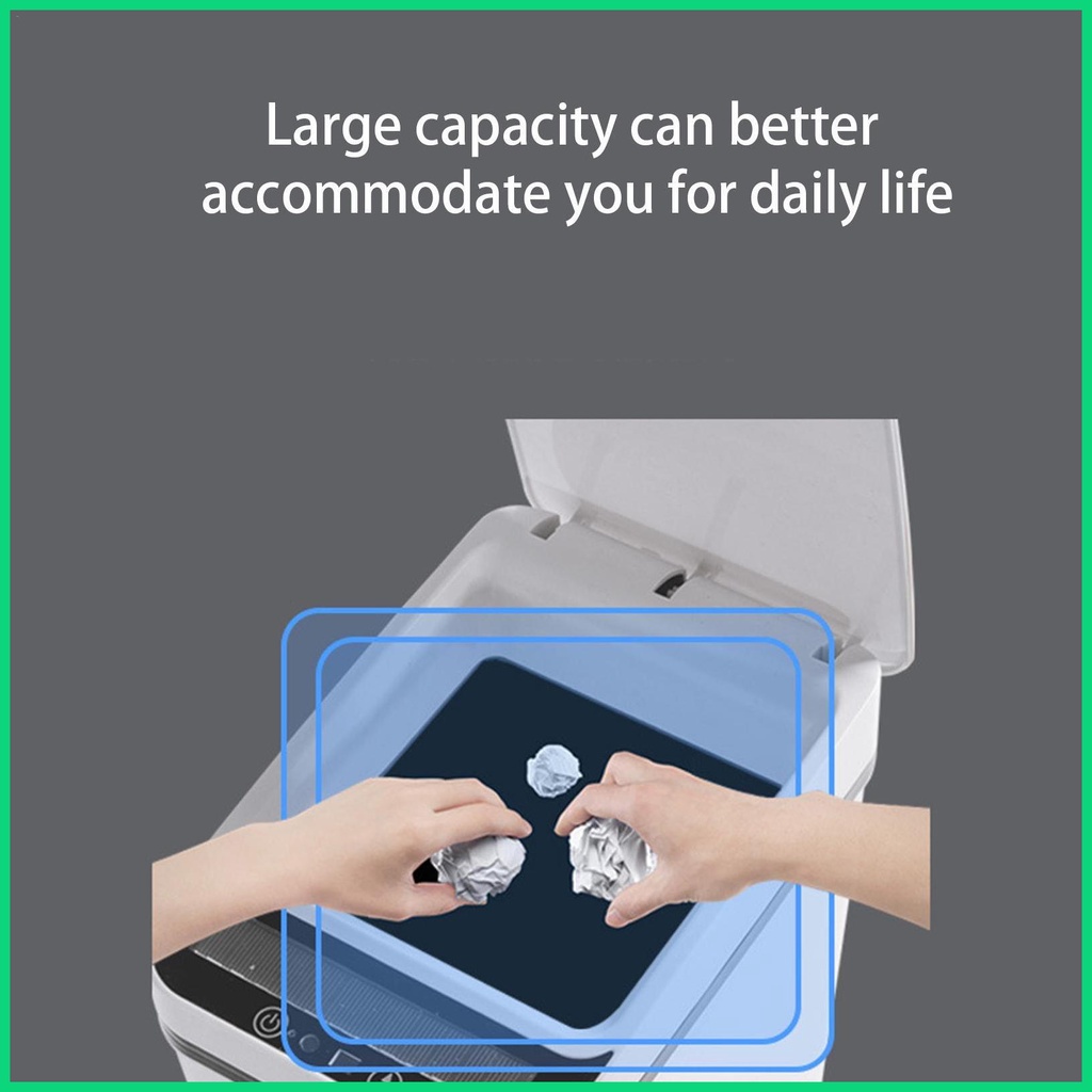 Thùng Rác Thông Minh Cảm Ứng Chuyển Động 12L Có Nắp Chống Nước
