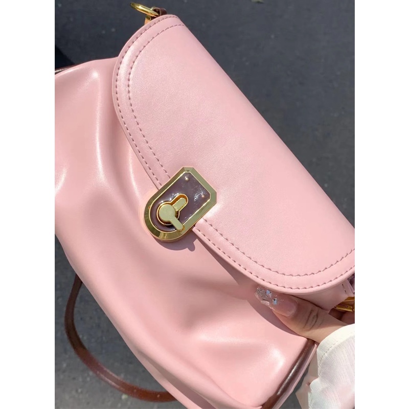 Túi Đeo Vai / Kẹp Nách Bằng Da Mềm Màu Tương Phản Nhẹ Nhàng Cho Nữ