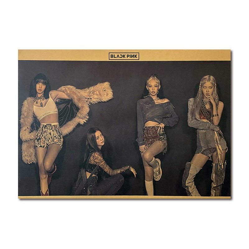 1 Tấm Poster Nhóm Nhạc Blackpink 51 * 35.5cm