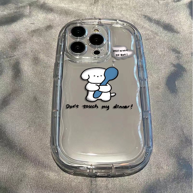 Ốp Điện Thoại TPU Silicone Mềm Trong Suốt Chống Sốc In Hình Chú Cún Cho IPhone 14 13 12 11 Pro XS Max X XR 8 + 7 Plus
