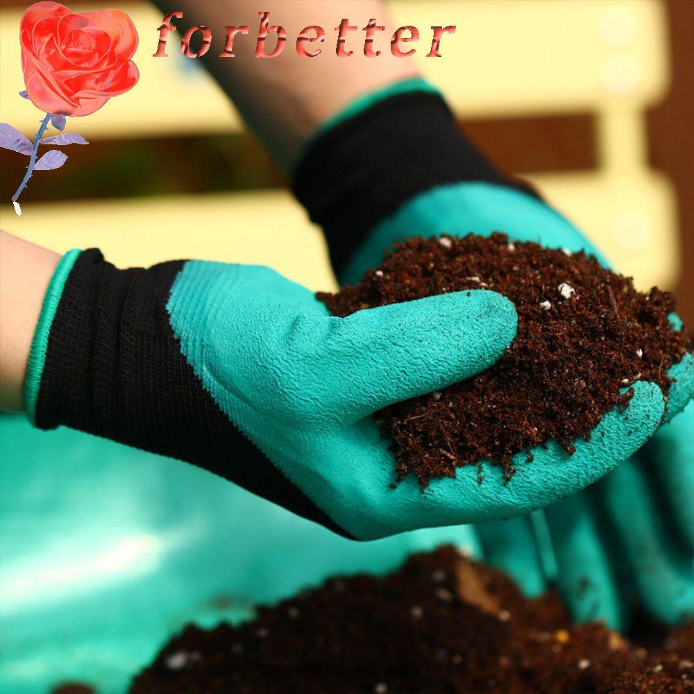 Găng Tay Làm Vườn Bằng Nhựa ABS Chống Thấm Nước Có Móng Vuốt