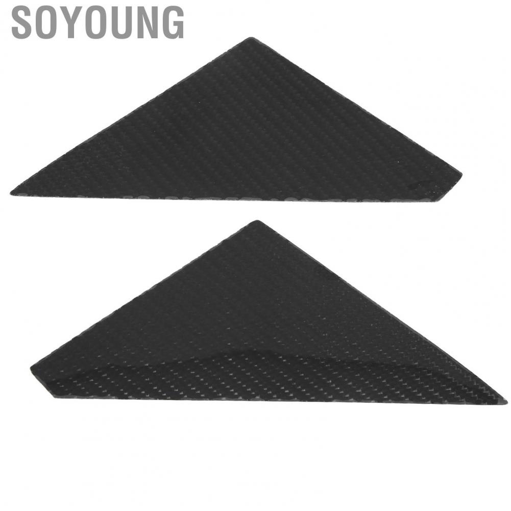 Soyoung 1 Pair Carbon Fiber Car A Pillar Doorpost Cover Trim  Replacement for Nissan 350Z Z33 2003 2004 2005 2006 2007 2008