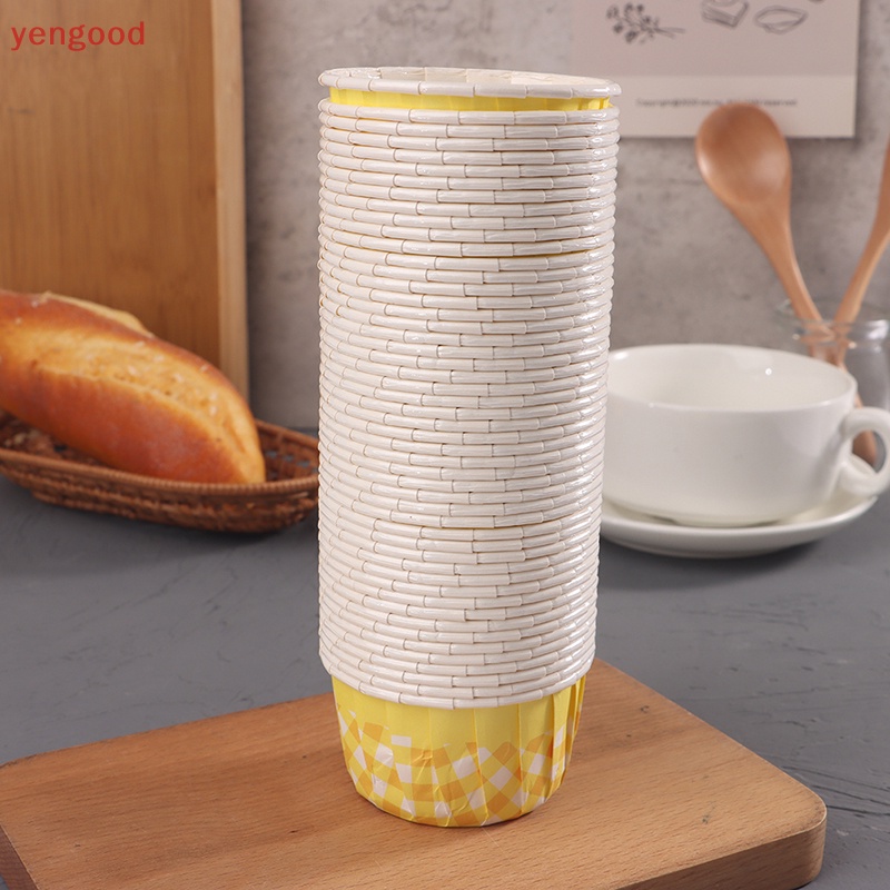 Set 50 Cốc Giấy Đựng Bánh Cupcake Muffin Xinh Xắn Tiện Dụng