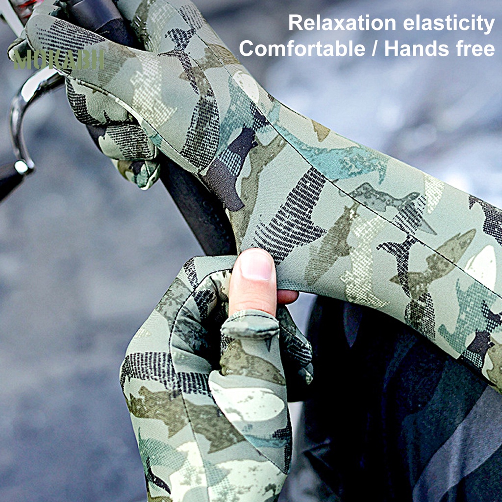 1 Đôi Găng Tay Chống Nắng Độ Co Giãn Cao Chống Trượt Có Thể Chạm Màn Hình Cảm Ứng