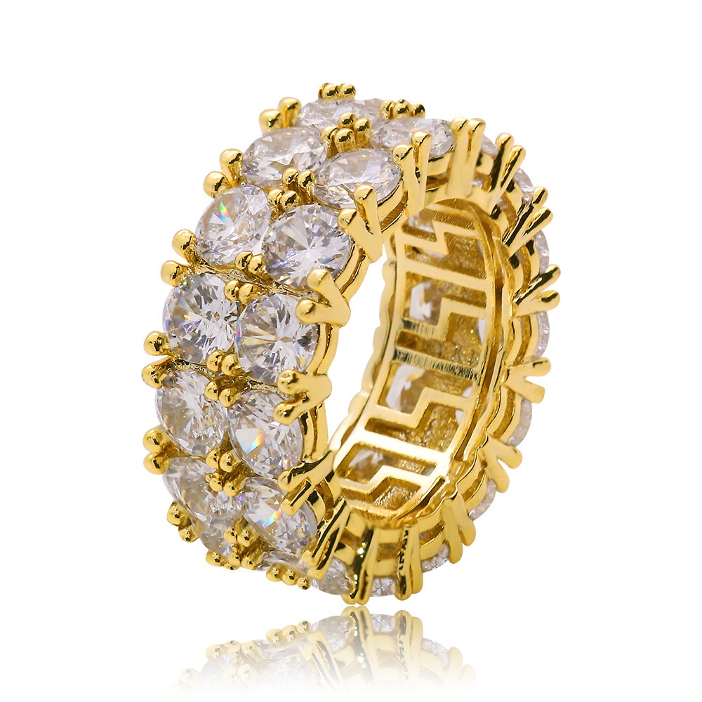 Nhẫn Nam Đính Đá Zircon Phong Cách Âu Mỹ