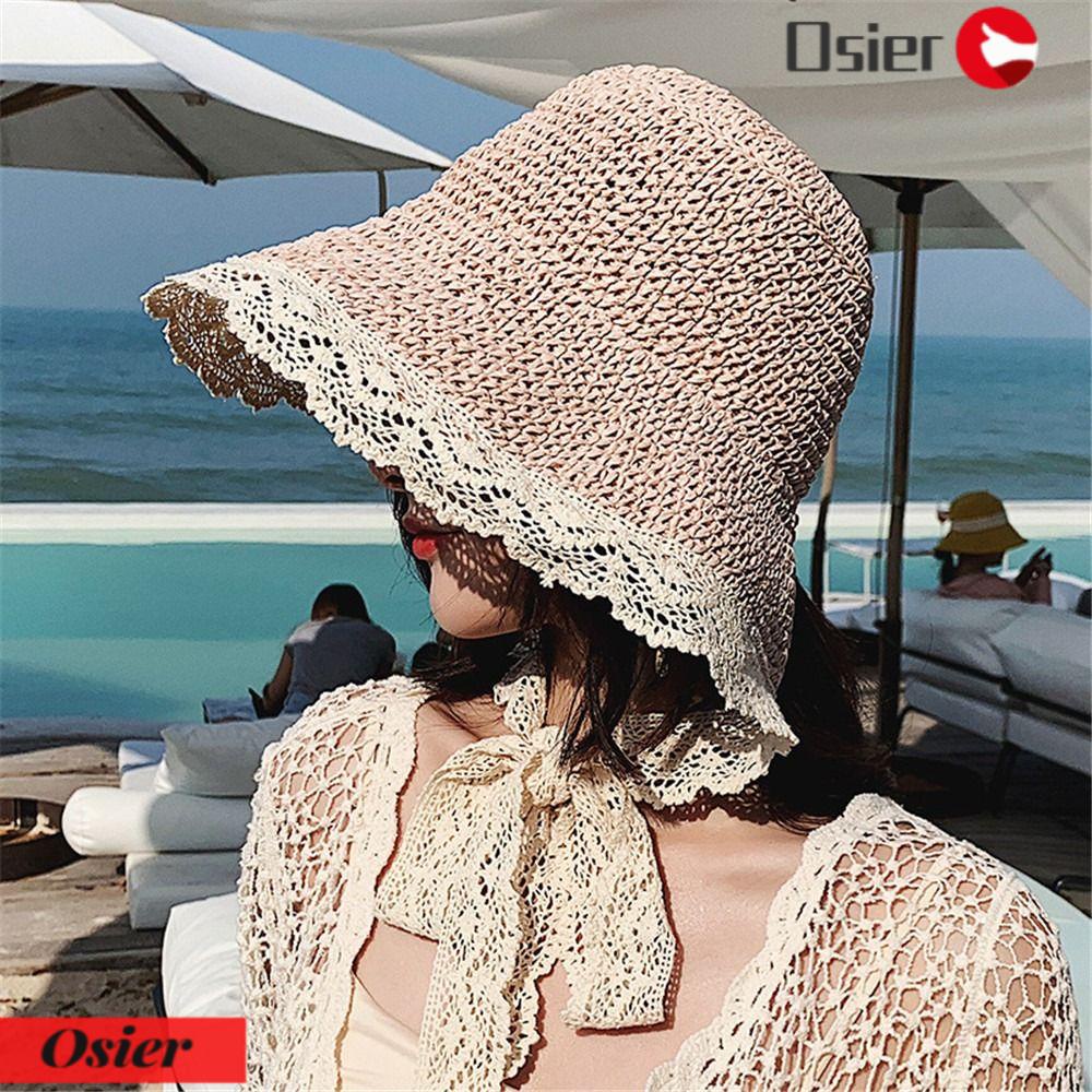 Osier1 Mũ Rơm Chống Nắng Gấp Gọn Được Thoáng Khí Di Động