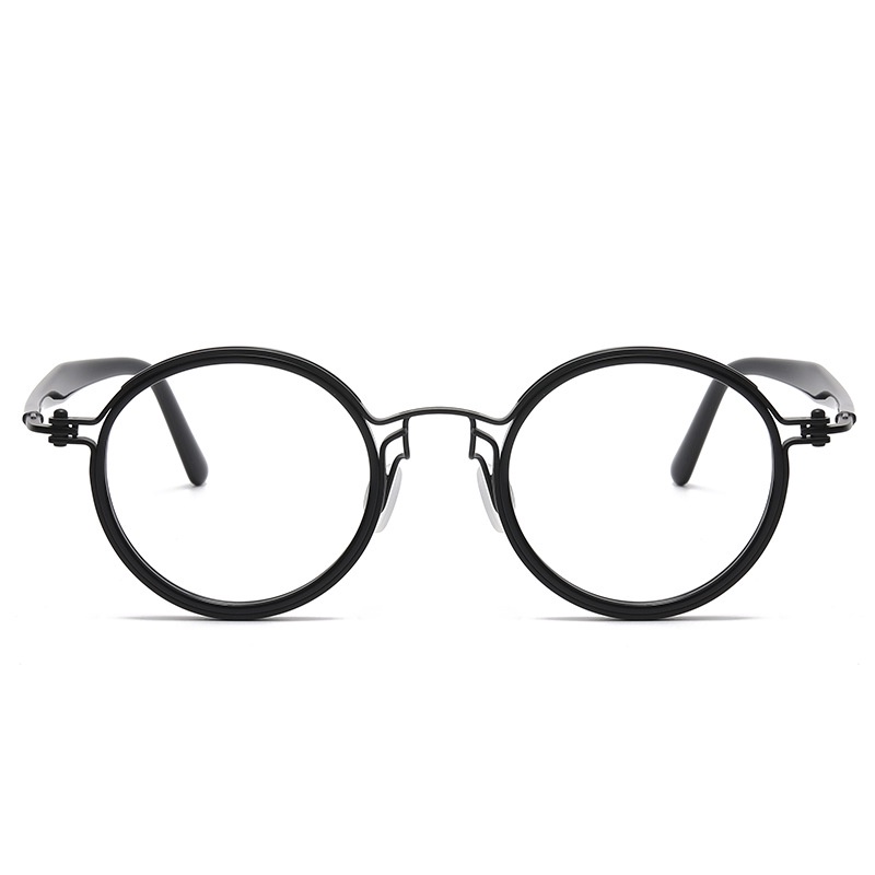 Mắt Kính Gọng Tròn Bằng Titan Phong Cách Mới 2023 RLT5862
