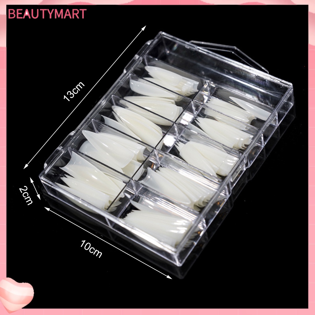 Hộp 240 Móng Tay Nối Dài Nhẹ Nhàng Chống Gãy Toàn Diện Kiểu Pháp Có Thể Tái Sử Dụng