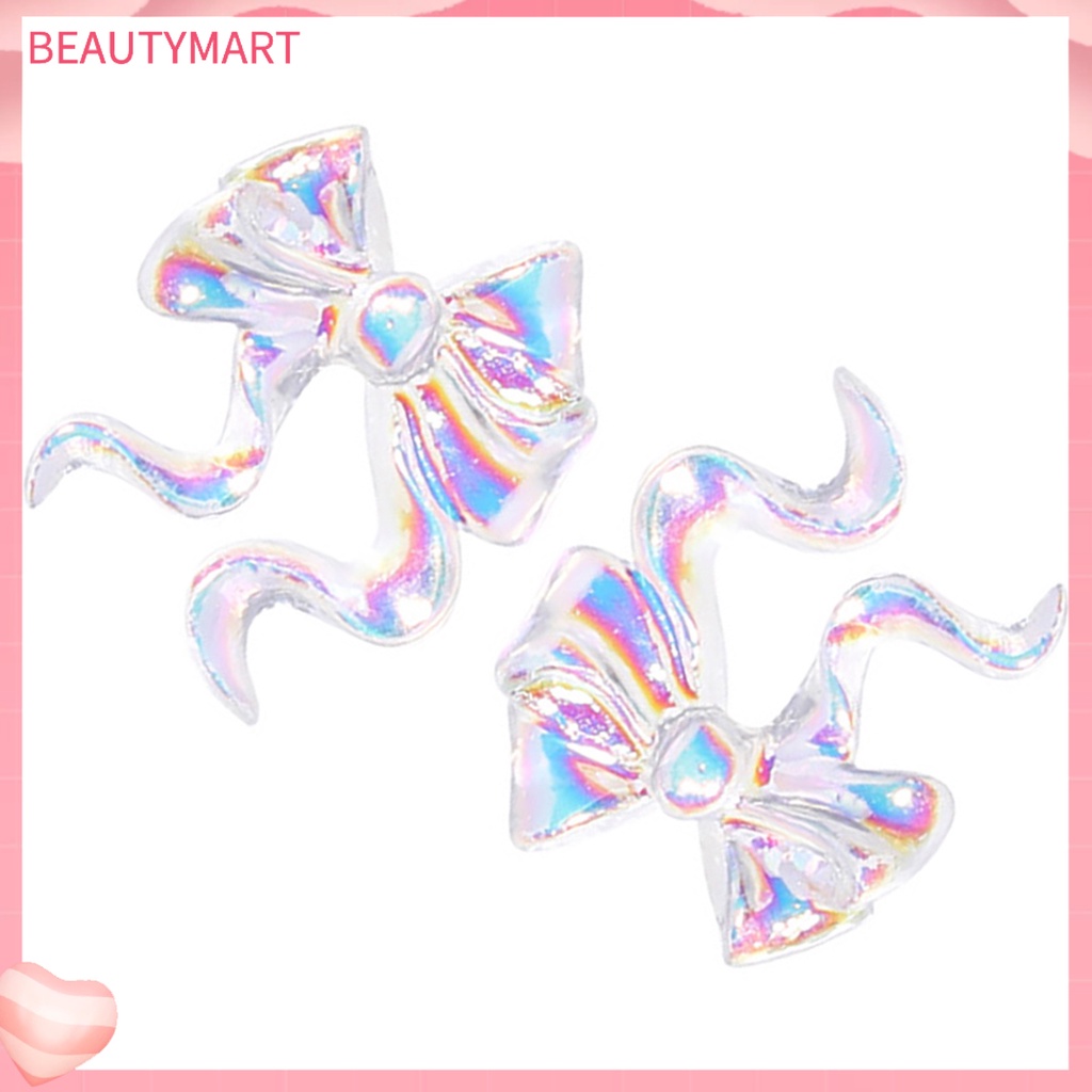 Set 50 Phụ Kiện Trang Trí Móng Tay 3D Hình Nơ Siêu Nhẹ DIY