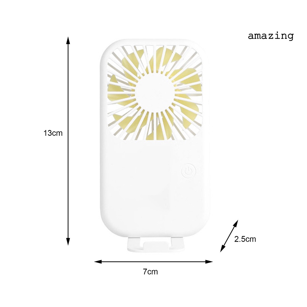 Quạt USB Mini Cầm Tay Có Giá Đỡ Điện Thoại Tiếng Ồn Thấp Dễ Thương Tùy Chỉnh Tiện Dụng