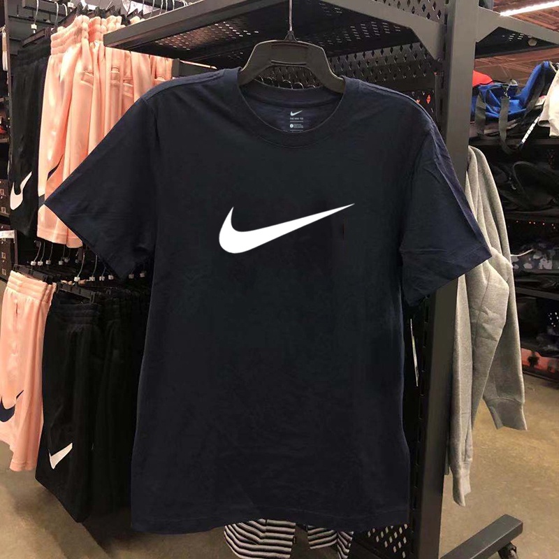 Áo Thun Nike 100% Chính Hãng Tay Ngắn Dáng Rộng In Logo Đơn Giản Trẻ Trung