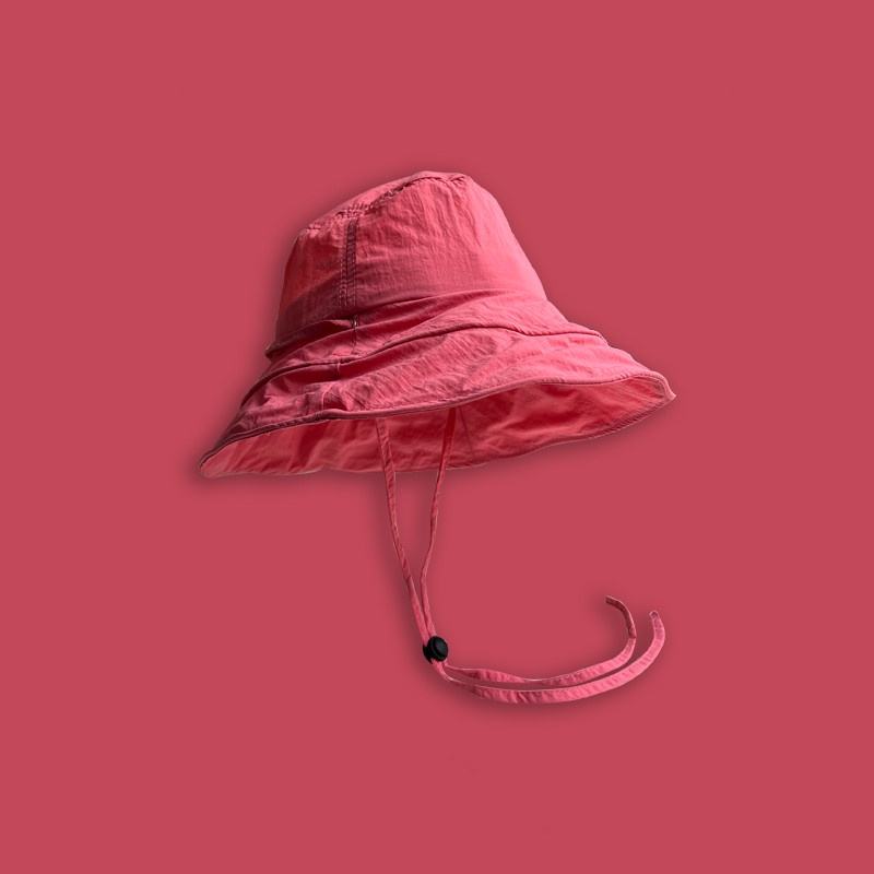 Mũ xô LINJW chống nắng thoáng khí màu trơn thời trang mùa hè 2023 cho nữ