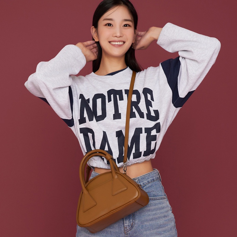 Ielgy Túi Đeo Chéo Hình Tam Giác Thiết Kế Đơn Giản Nhỏ Gọn niche Cho Nữ