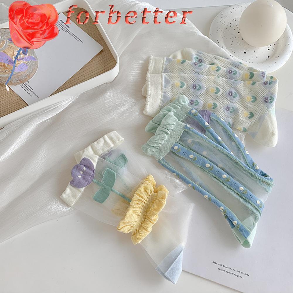 Vớ Cotton Lưới Mỏng Màu Kẹo Ngọt Ngào Chống Mài Mòn Thời Trang Cho Nữ