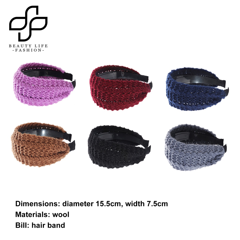 Băng Đô Bện Dây Màu Trơn Thân Thiện Với Làn Da Thời Trang Cho Nữ