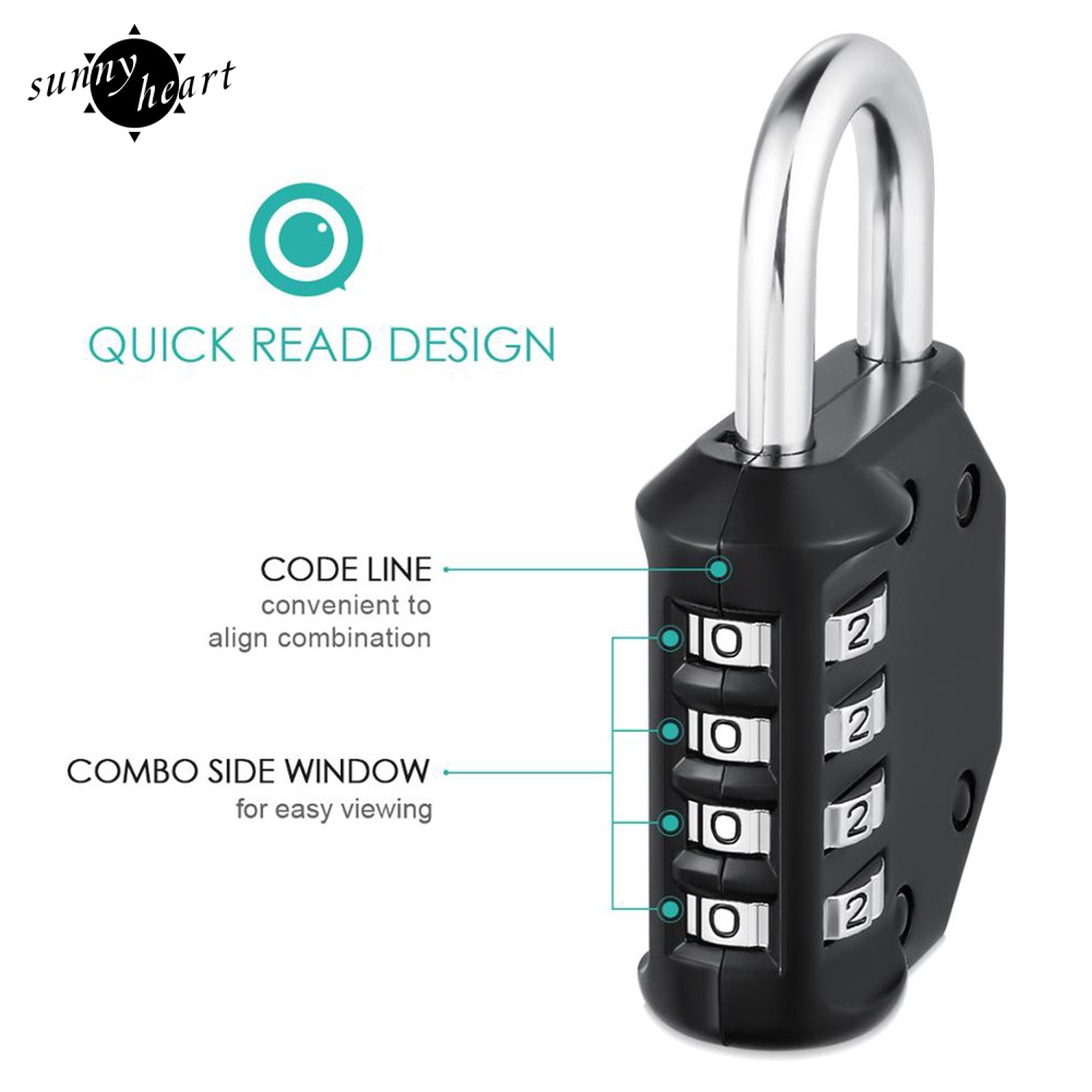 Ổ Khóa Mật Khẩu 4 Chữ Số Chống Trộm Đa Ứng Dụng