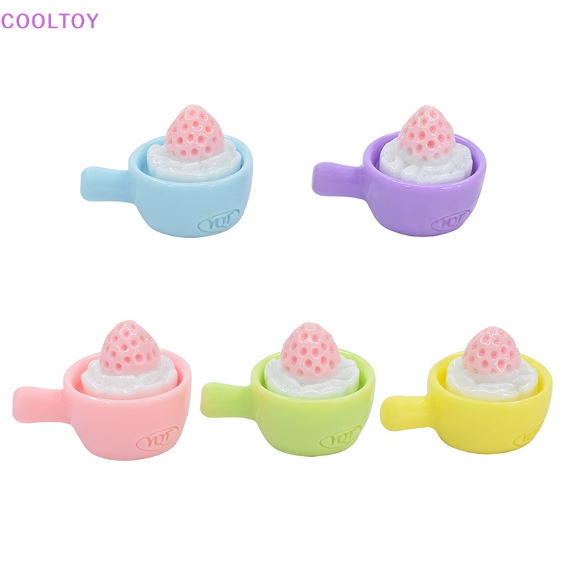 Cooltoy Set 5 Mô Hình Bánh Ngọt / Món Tráng Miệng Mini Dễ Thương Trang Trí Nhà Búp Bê DIY