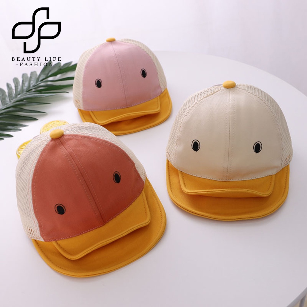 Mũ Lưỡi Trai Phối Lưới Thoáng Khí Thời Trang Mùa Hè Cho Bé