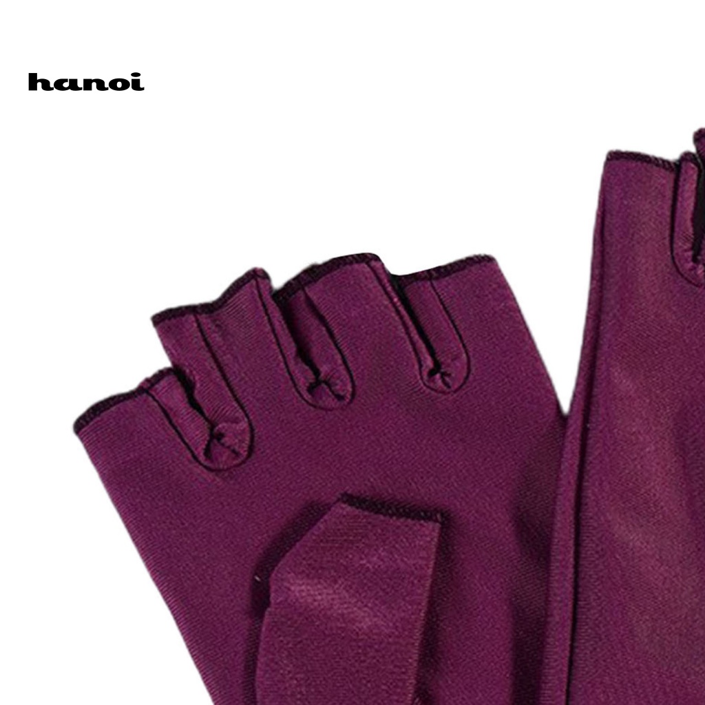 1 Đôi Găng Tay Co Giãn Thoáng Khí Không Để Lại Dấu Ngón Tay Chống Tia UV Khi Lái Xe