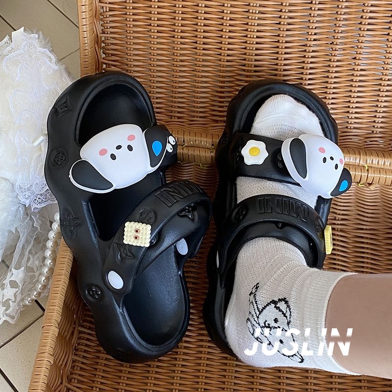 JUSLIN dép dép nữ dép bánh mì nữ dép bánh mì nữ 2023 NEW 060503