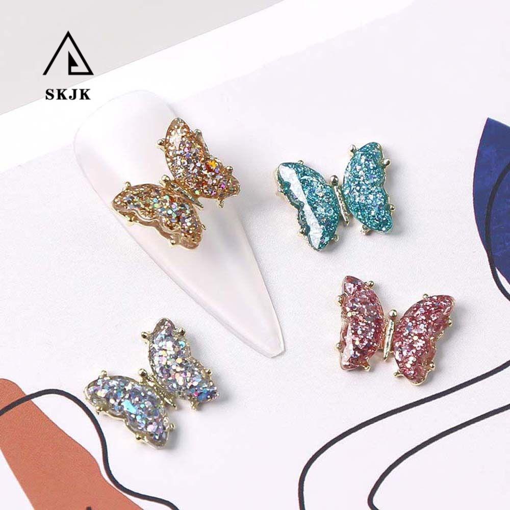 Phụ Kiện Nơ Bướm 3D Trang Trí Móng Tay Nghệ Thuật
